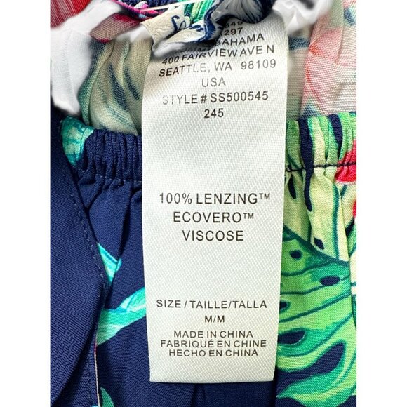 Tommy Bahama Womens Blue Island Flora Cover up Dress Sz M NEW - Picture 6 of 7